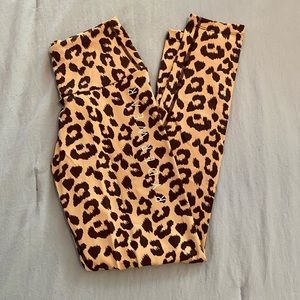 RYDERWEAR CHEETAH LEGGINGS SMALL